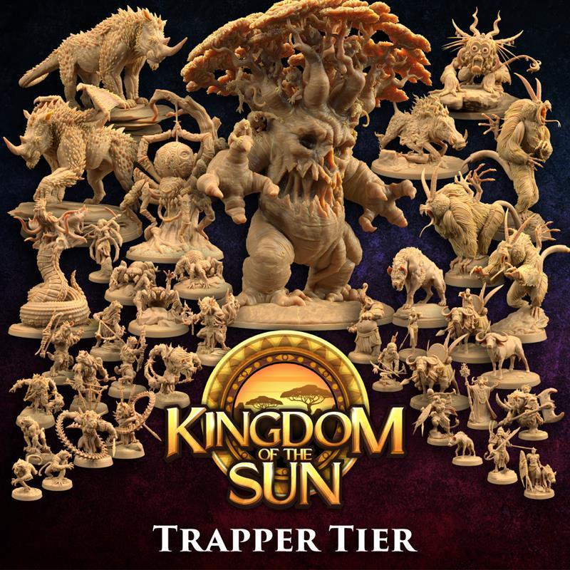 太阳之国·捕龙者小屋·捕龙者系列3D打印模型|The Dragon Trappers Lodge – Kingdom of the Sun – Trapper Tier – 3D Print Model STL