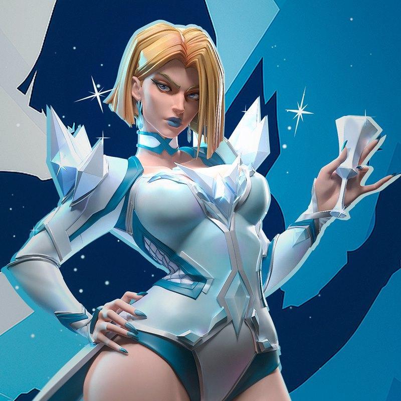 H3LL创作者 - 《复仇者联盟》艾玛·弗罗斯特 - 3D打印模型|h3LL creator – Marvel – Emma Frost – 3D Print Model STL