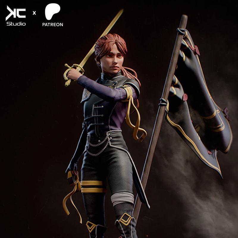 KcStudio - 冒险33 - 马尔角色 3D打印模型|KcStudio – Maelle – Expedition 33 – 3D Print Model STL