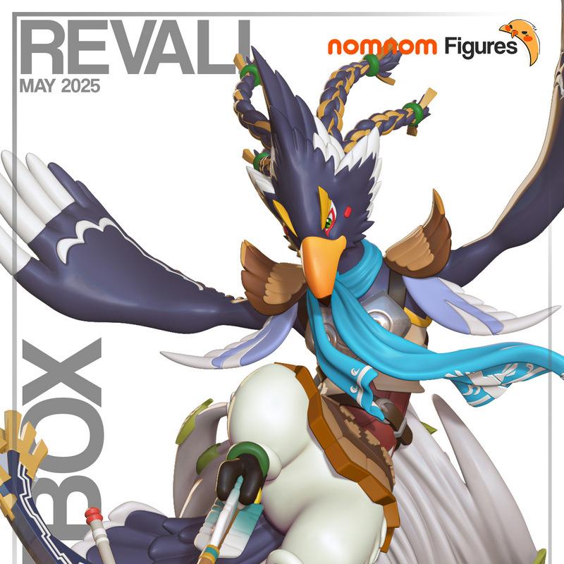 Revali 3D打印模型：塞尔达传说 气息之 Breath of the Wild 角色造型|NomNom Figures – Revali – Zelda Breath of the Wild – 3D Print Model