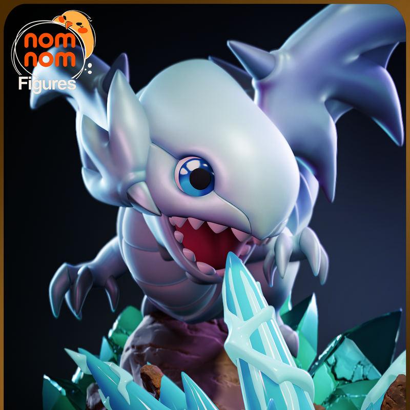 蓝眼白龙3D打印模型｜宝可梦/游戏主题迷你玩偶|NomNom Figures – Chibi Blue Eyes White Dragon – Yugioh – 3D Print Model