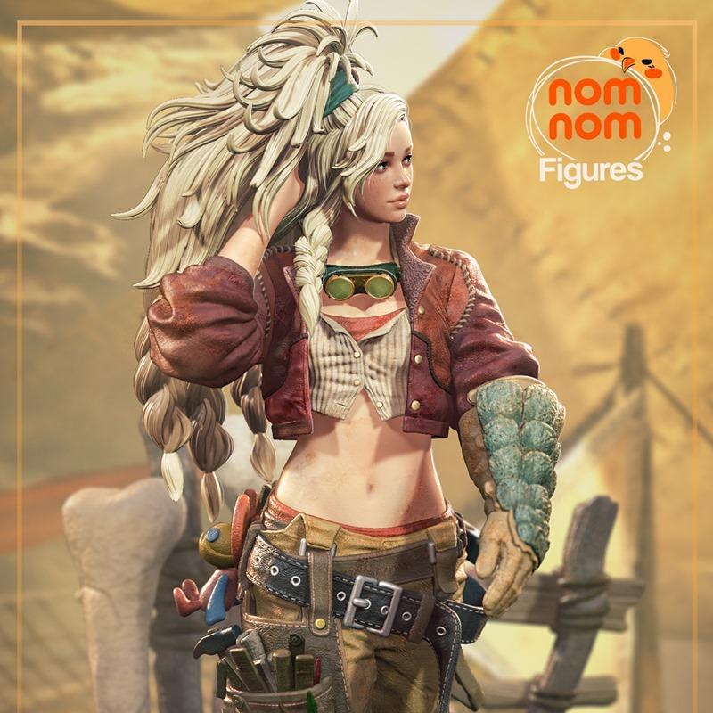Gemma 3D打印模型 - 《怪物猎人：荒野》角色造型|Nomnom Figures – Gemma – Monster Hunter Wilds – 3D Print Model STL