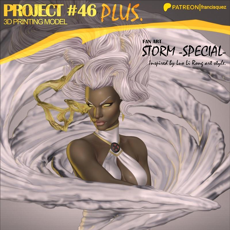 弗朗西斯·奎兹 风暴 3D打印模型|Francis Quez – Storm – 3D Print Model STL