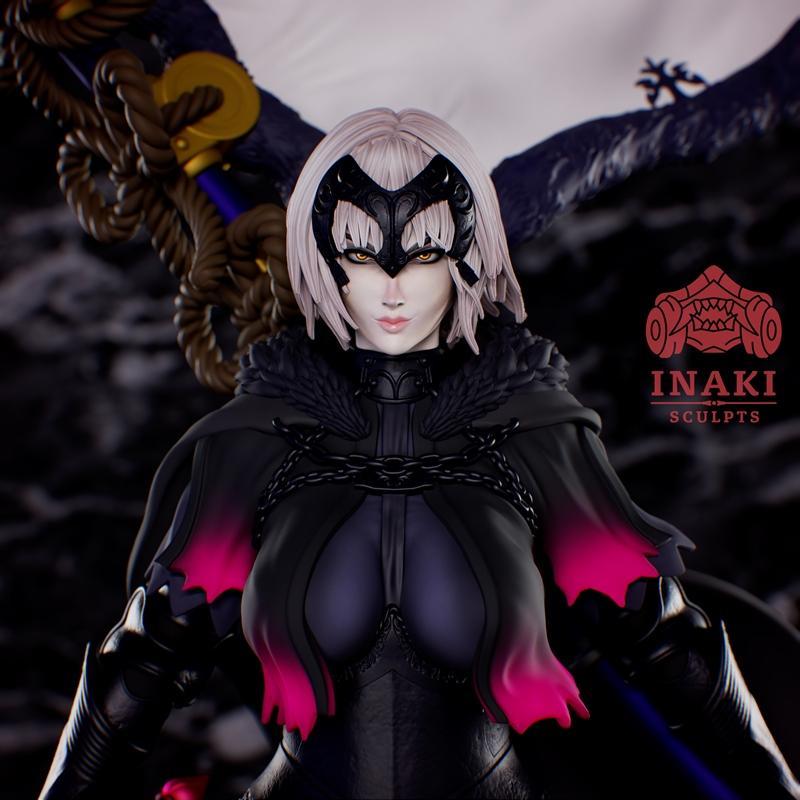Inaki打造的《Jeanne Darc》角色3D打印模型|Inaki Sculpts – Jeanne Darc Alter – Fate Go – 3D Print Model STL