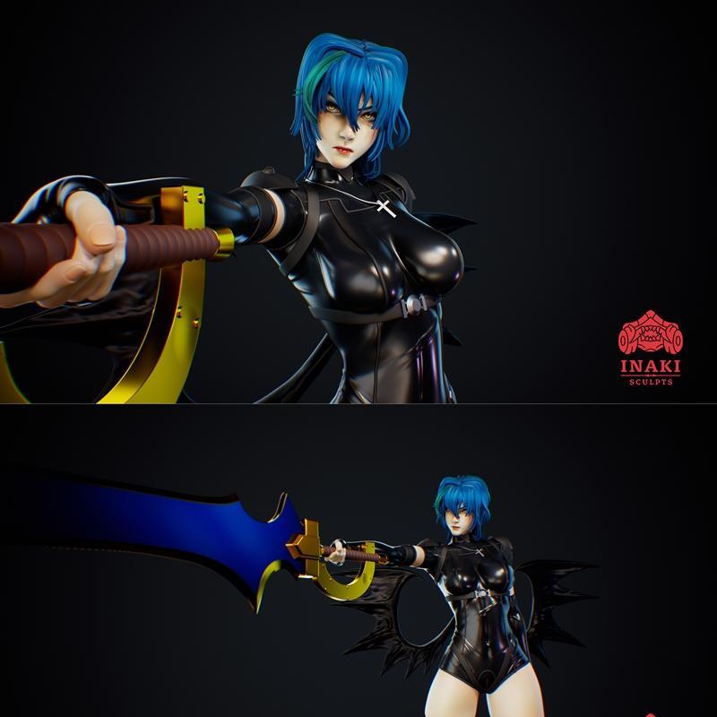 Inaki打造的Xenovia Quarta高中DxD角色3D打印模型|Inaki Sculpts – Xenovia Quarta – Highschool DxD – 3D Print Model STL
