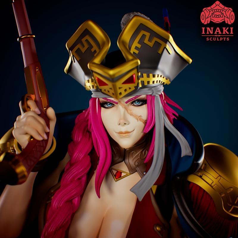 Inaki匠心打造《命运-冠位指定》弗朗西斯·德雷克3D打印模型|Inaki Sculpts – Francis Drake – Fate GO – 3D Print Model STL