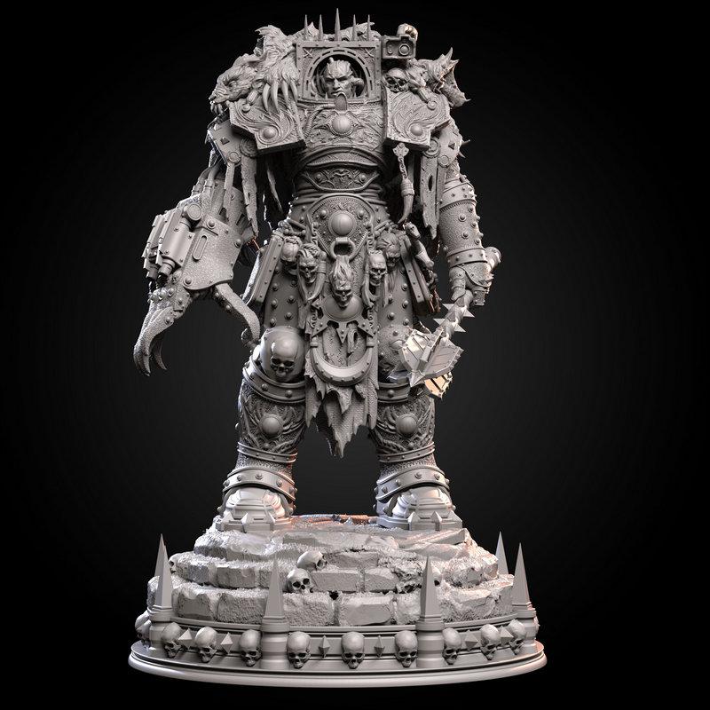 霍鲁斯之眼 3D打印模型|Horus Lupercal (Malleus Iscariot) – 3D Print Model