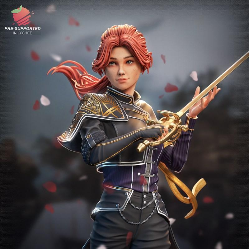 Neko Figurines 33号作品 马尔角色 3D打印模型|Neko Figurines – Expedition 33 – Maelle – 3D Print Model STL