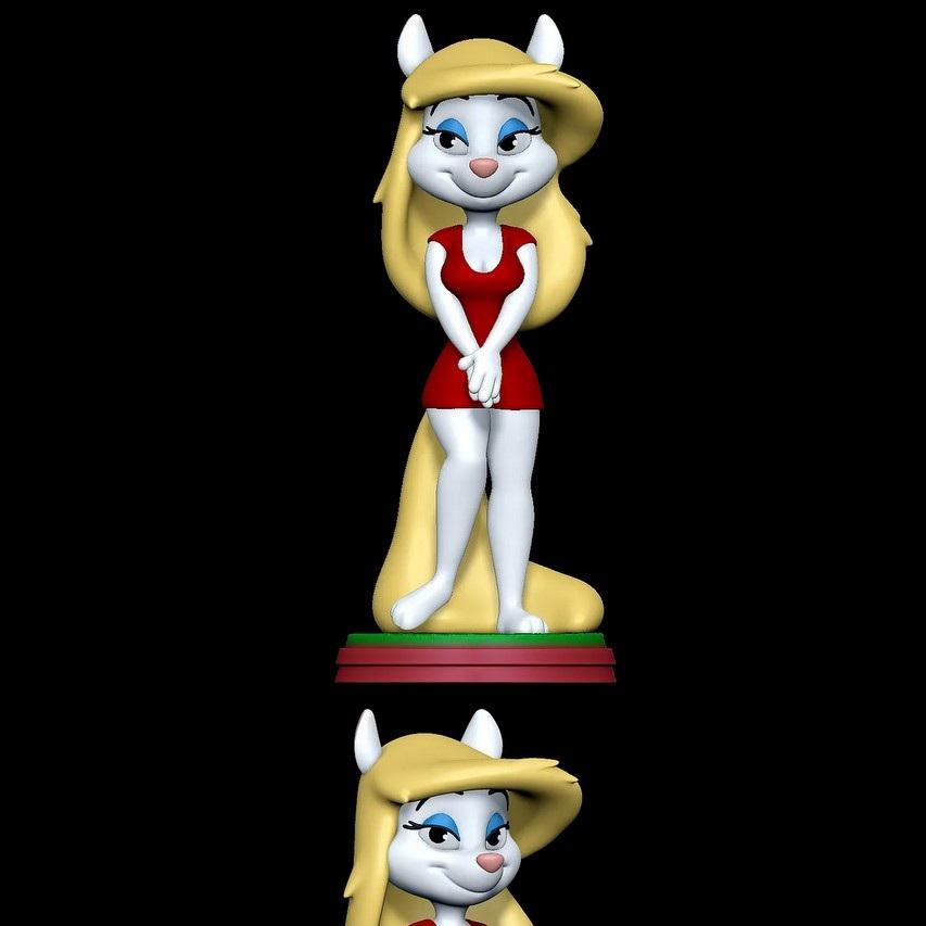 Minerva Mink 3D打印模型：动画奇趣角色登场|SillyToys – Minerva Mink Animaniacs – 3D Print Model