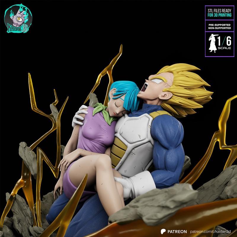 Kaidan 3D - 《龙珠》 Vegeta x Bulma 3D打印模型|Kaidan 3D – Vegeta x Bulma – 3D Print Model STL
