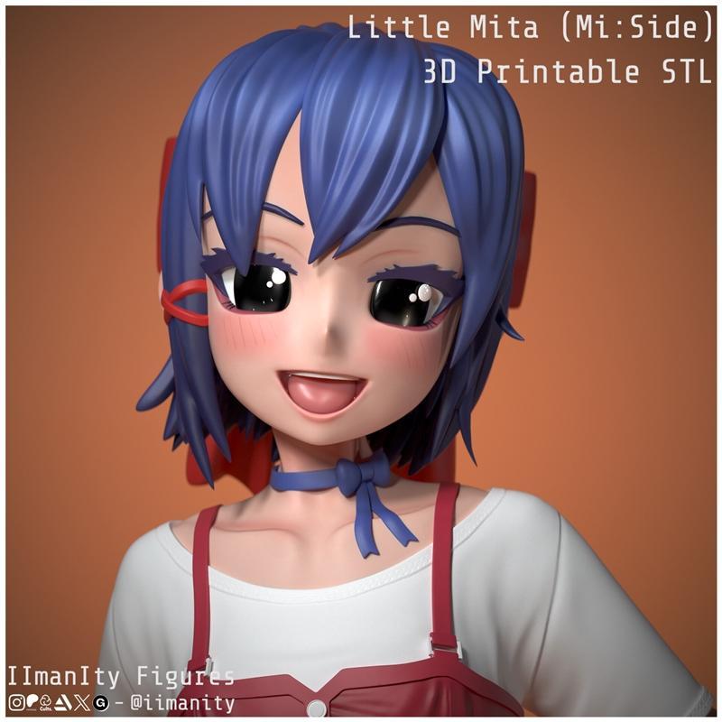 小米人形模型-小Mita 3D打印雕塑|IImanIty Figures – Little Mita – 3D Print Model STL