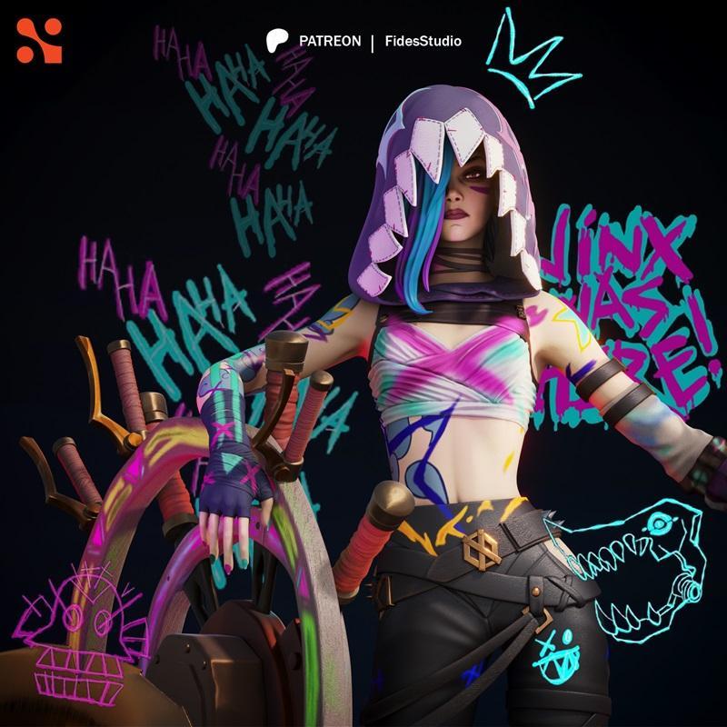 Fides Figure - Jinx - 3D打印模型|Fides Figure – Jinx – 3D Print Model STL