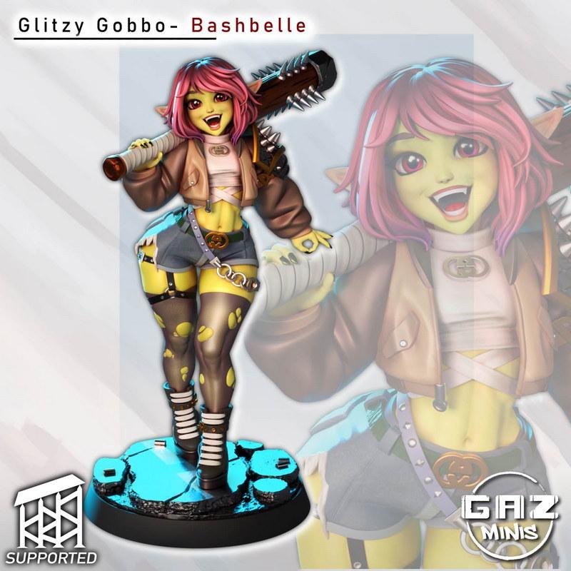 Gaz Minis – 闪耀小恶魔 – 巴什贝尔 3D打印模型|Gaz Minis – Glitzy Gobbo – Bashbelle – 3D Print Model