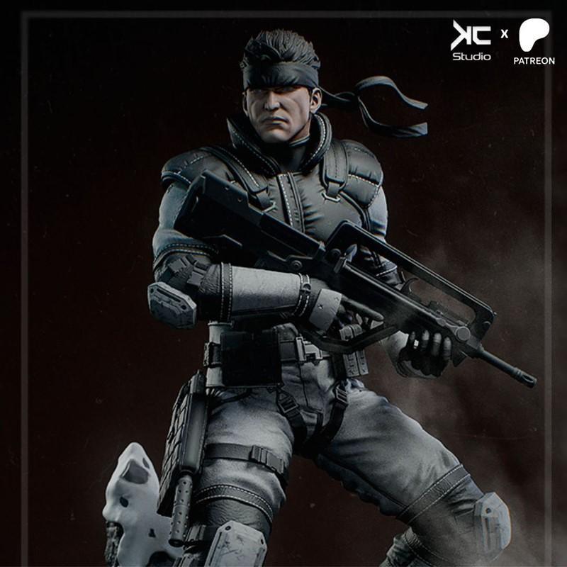 KC工作室 - 金属 Gear - 萨金特固体3D打印模型|KcStudio – Solid Snake – Metal Gear Solid – 3D Print Model STL