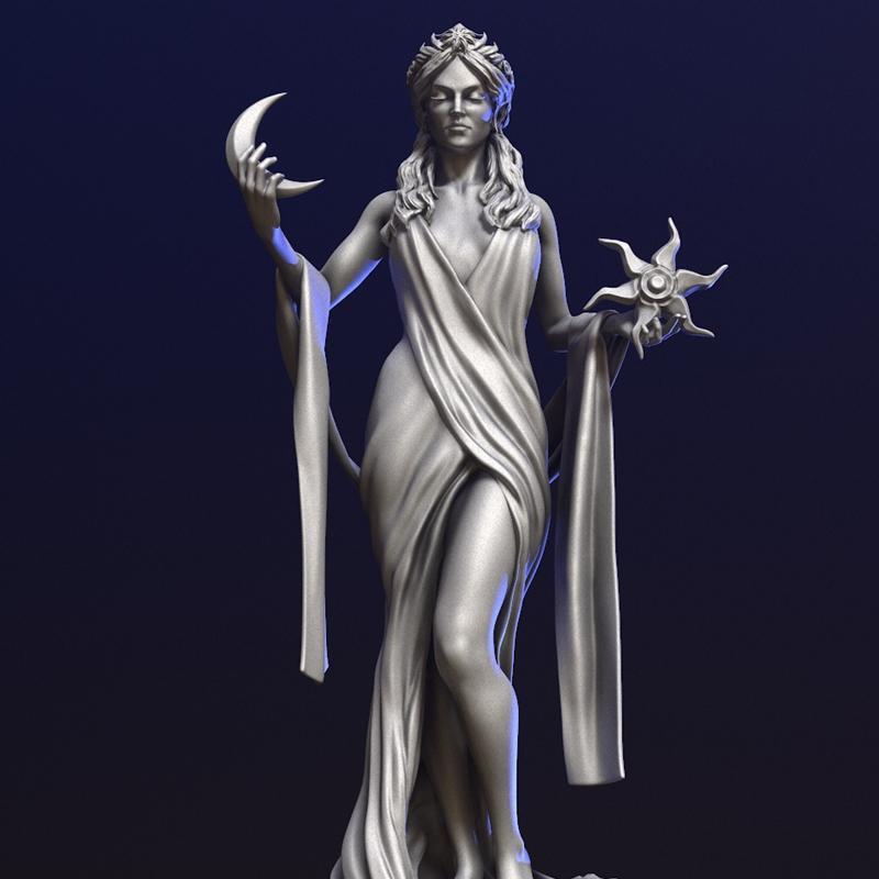 阿祖拉——上古卷轴——3D打印模型|Azura – Elder Scrolls – 3D Print Model STL