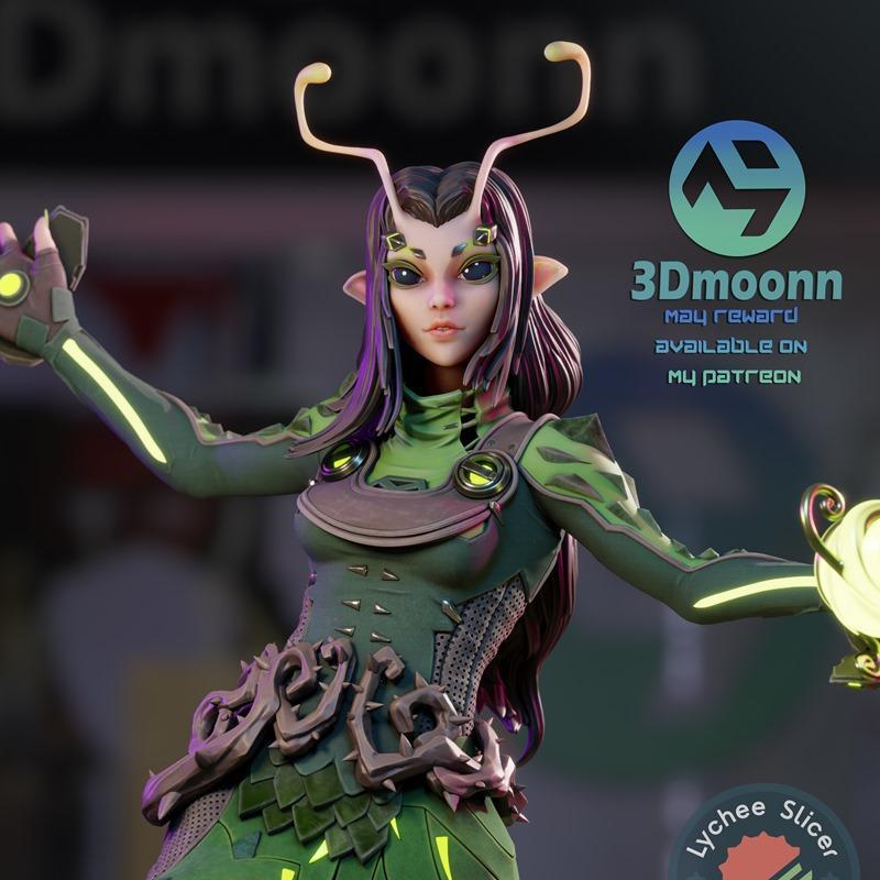 3D打印模型：漫威螳螂女造型|3Dmoonn – Marvel – Mantis – 3D Print Model STL