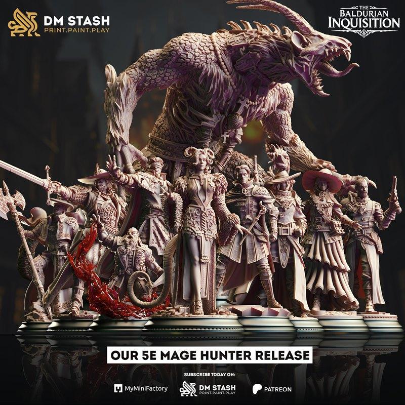 DM Stash – 《巴尔迪安追捕》2025年3D打印模型|DM Stash – The Baldurian Inquisition March 2025 – 3D Print Model STL