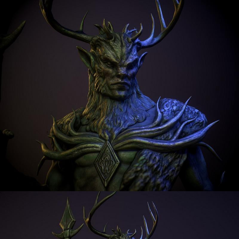 Hircine 3D打印模型|Hircine – 3D Print Model