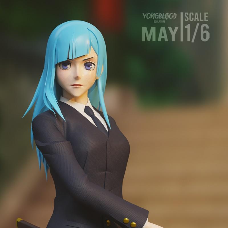 咒术回战 久保带人 久保美沙 3D打印模型|Yongblood Sculpture – Jujutsu Kaisen – Miwa Kasumi – 3D Print Model STL