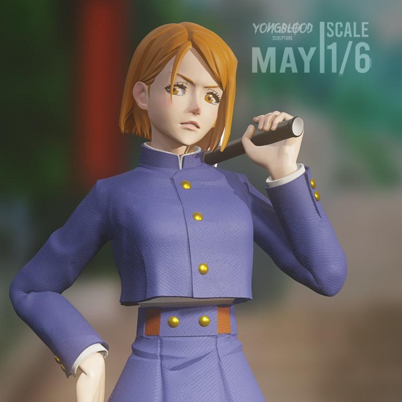 永血雕塑 - 咒术回战 - 五条悟 3D打印模型|Yongblood Sculpture – Jujutsu Kaisen – Nobara Kugisaki – 3D Print Model STL