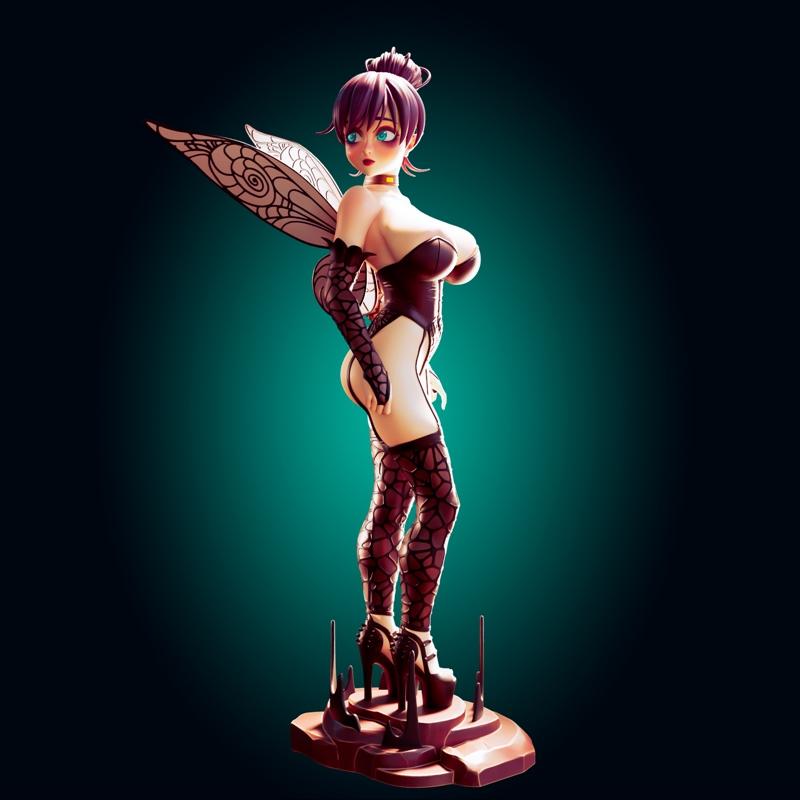 Rhu工作室 甜梦小仙子 3D打印模型|Officer Rhu – TinkerBell – 3D Print Model STL