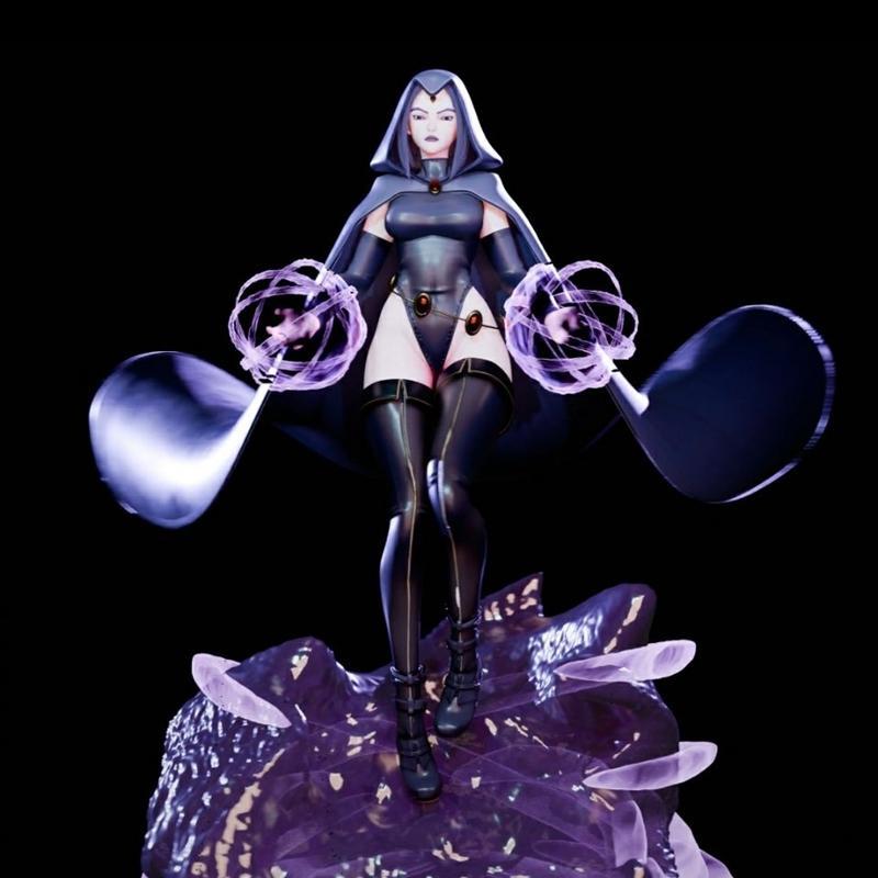 瑞文 - Teen Titans - 诺克特堕落 - 3D打印模型|Raven – Teen Titans – Nyxt Fall – 3D Print Model STL
