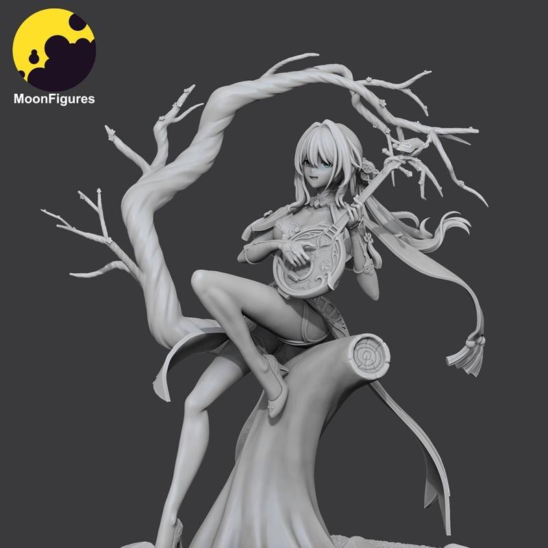 月之图腾——阮梅——3D打印模型|MoonFigures – Ruan Mei – 3D Print Model STL