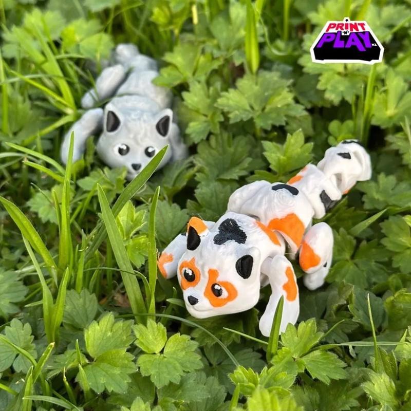 白橙黑猫咪 3D打印模型 STL|Cat White Orange Black – 3D Print Model STL