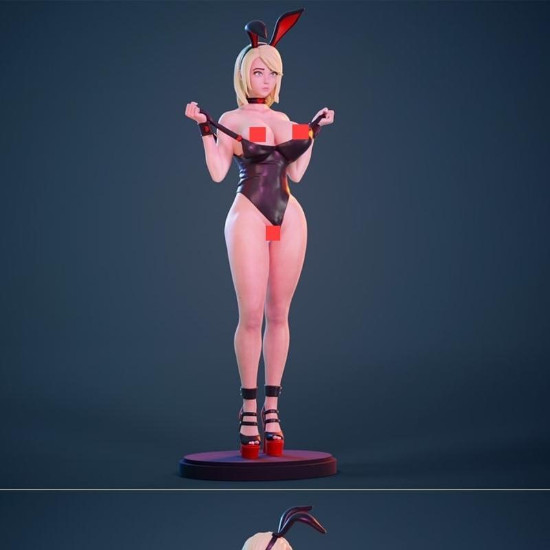 3D打印兔女模型|Bunny girl – 3D Print Model STL