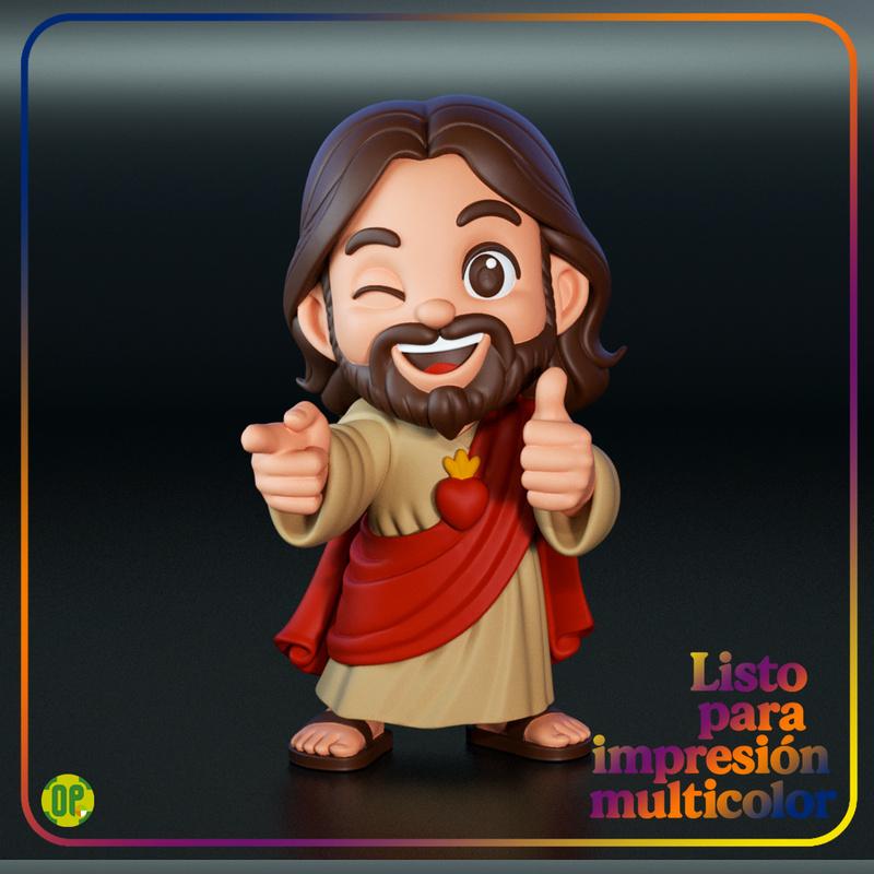 耶稣手办 - 3D打印模型|Jesus Chibi – 3D Print Model