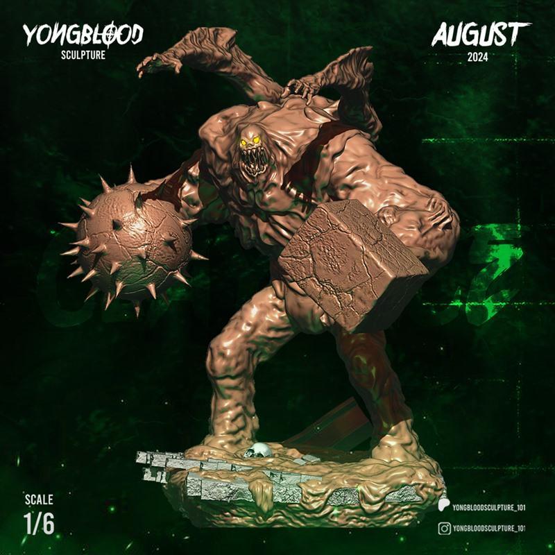 永血雕塑·黏土脸·3D打印模型|Yongblood Sclupture – Clayface – 3D Print Model STL