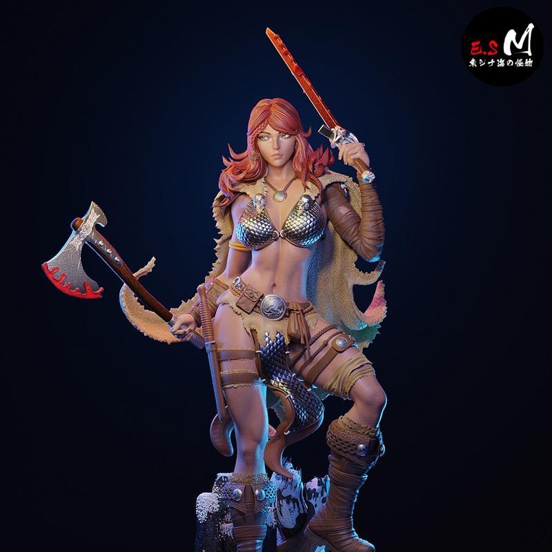 E.S怪物——红 Sonja——3D打印模型|E.S Monster – Red Sonja – 3D Print Model STL