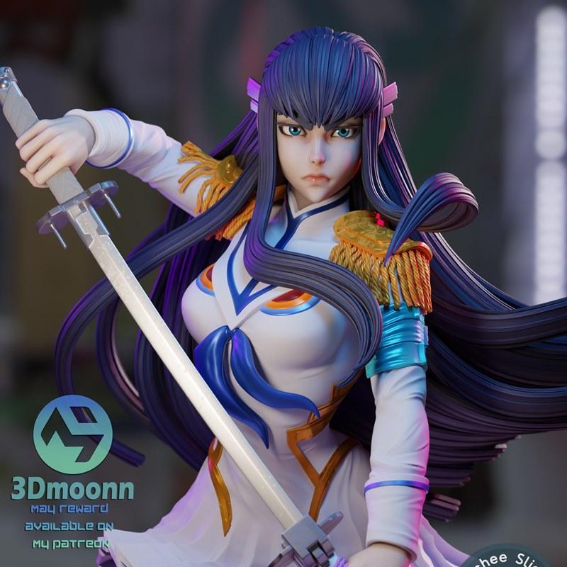 3D打印模型：杀戮尖塔 -  Kiryuuin 佐仓杏子|3Dmoonn – Kill La Kill – Satsuki Kiryuuin – 3D Print Model STL