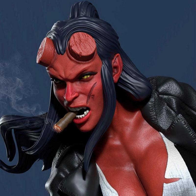 Hellgirl 3D打印模型|Hellgirl – 3D Print Model