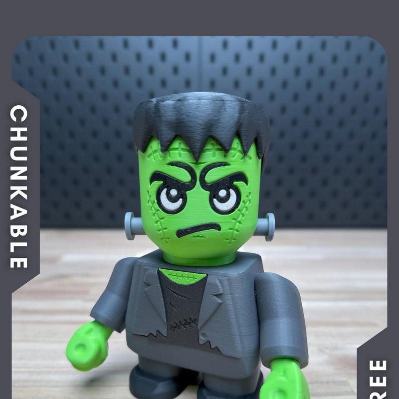 可打印怪物套件——弗兰肯丘克的怪物集合|Chunkable – Frankenchunk’s Monster Kit – 3D Print Model