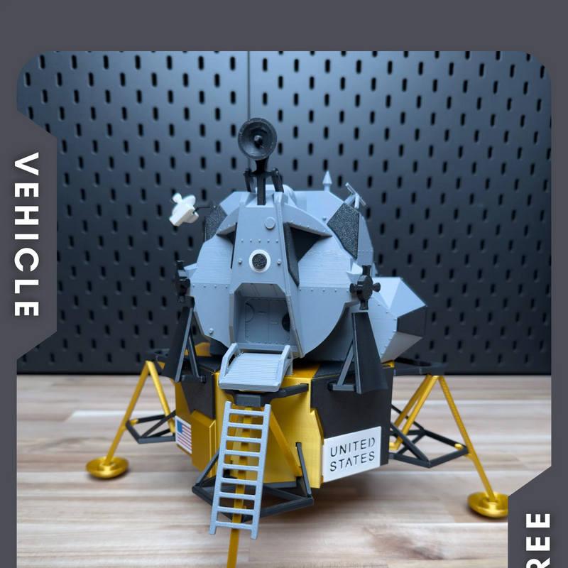 Chunkable - 月球着陆器3D打印模型|Chunkable – Lunar Lander Kit – 3D Print Model