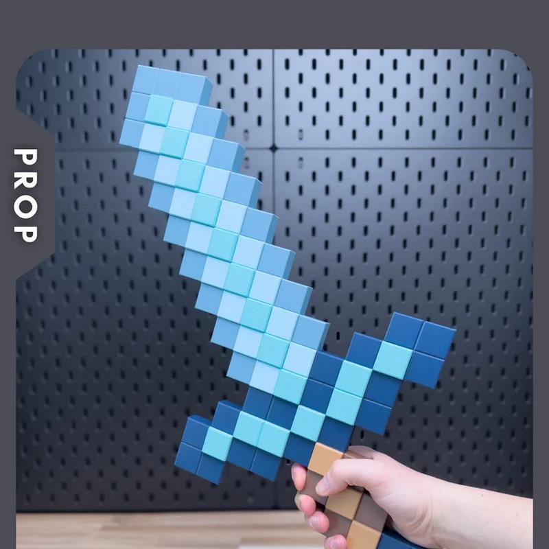 Minecraft剑道具模型 3D打印套件|Chunkable – Minecraft Sword Prop Kit – 3D Print Model