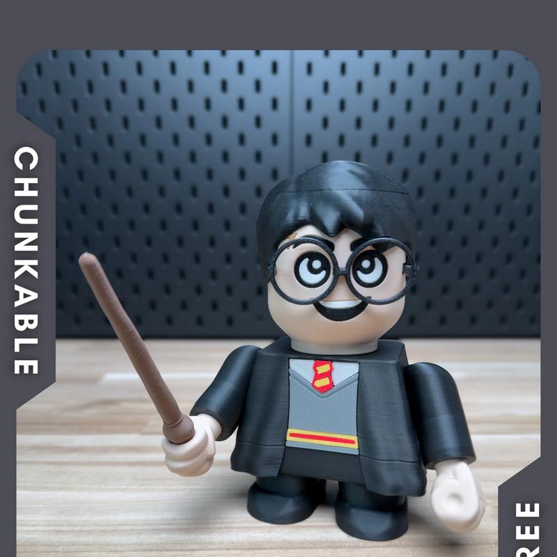 Chunkable - 可拼装哈利波特模型 - 3D打印套装|Chunkable – Chunky Potter Kit – 3D Print Model