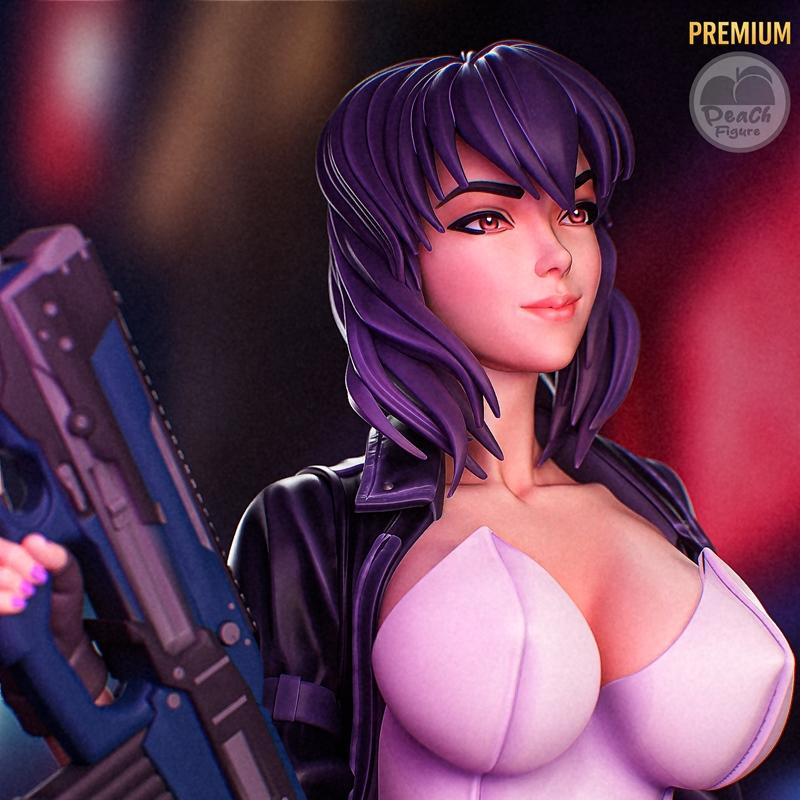 果冻人——攻壳机动队——草薙素子——3D打印模型|Peach Figure – Ghost in the Shell – Motoko Kusanagi – 3D Print Model STL