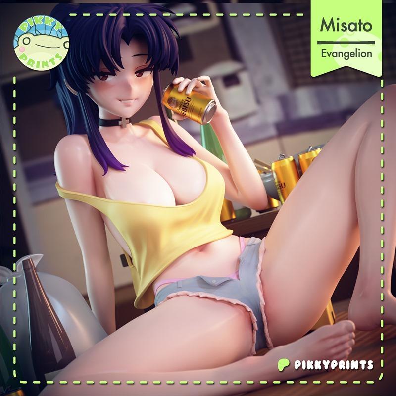 Pikky Prints -新世纪福音战士 - 佐藤可奈子 3D打印模型|Pikky Prints – Evangelion – Misato Katsuragi – 3D Print Model STL