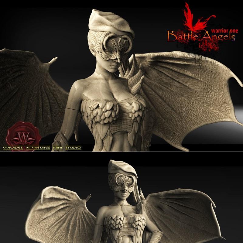 Walades Studio - 战斗天使 - 3D打印模型|Walades Studio – Battle Angel – 3D Print Model STL
