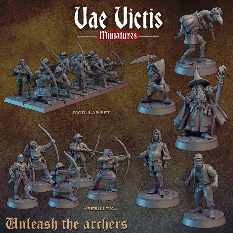 VaE Victis迷你模型——解锁弓箭手设定 3D打印版|Vae Victis Miniatures – Unleash the archers – 3D Print Model STL