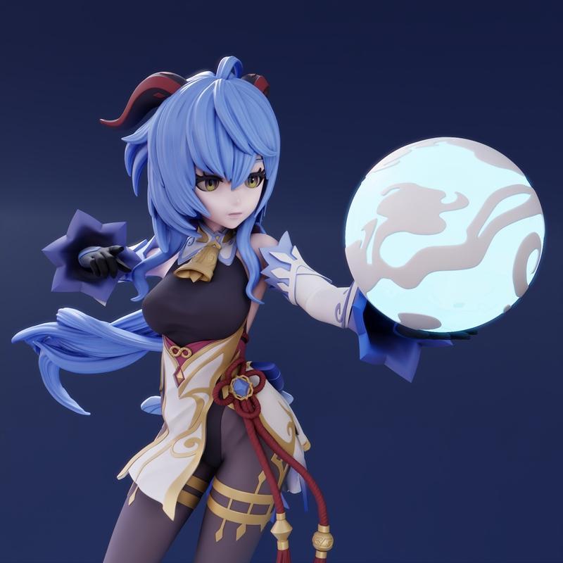 原神 - 甘雨 - 3D打印模型|Funservice – Genshin Impact – Ganyu – 3D Print Model STL