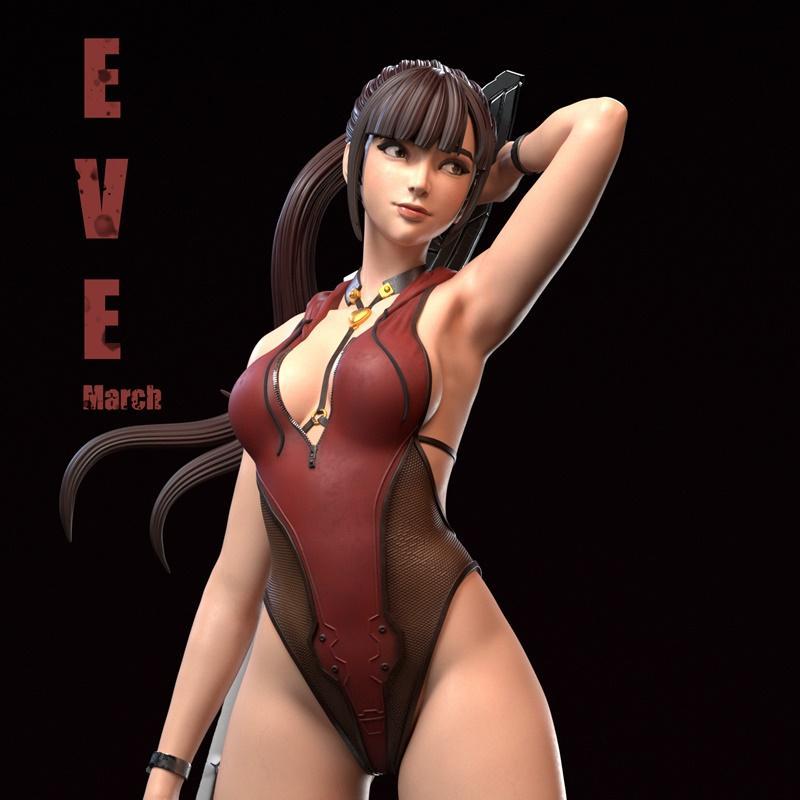 Il Paddyy-星刃-伊芙 3D打印模型|Il Paddyy – Stellar Blade – Eve – 3D Print Model STL