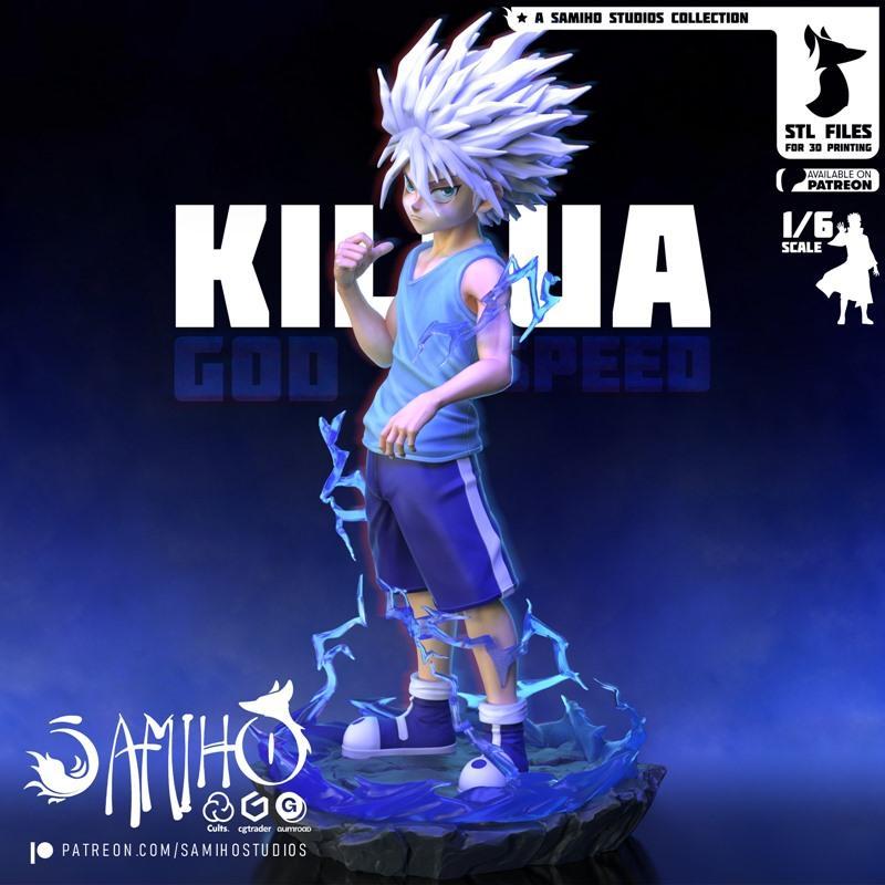 Samiho Studios - 命运石之门 - 3D打印模型|Samiho Studios – Hunter x Hunter – Killua Zoldyck – 3D Print Model STL