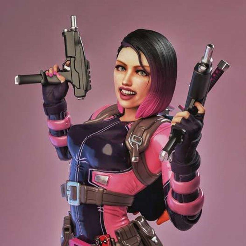 MCM3D - Gwenpool - 3D打印模型|MCM3D – Gwenpool – 3D Print Model STL