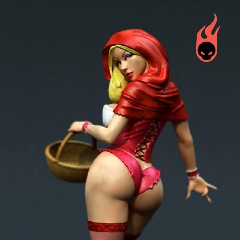独家 - 红衣少女 - 3D打印模型|Exclusive – Red Riding Hood – 3D Print Model STL