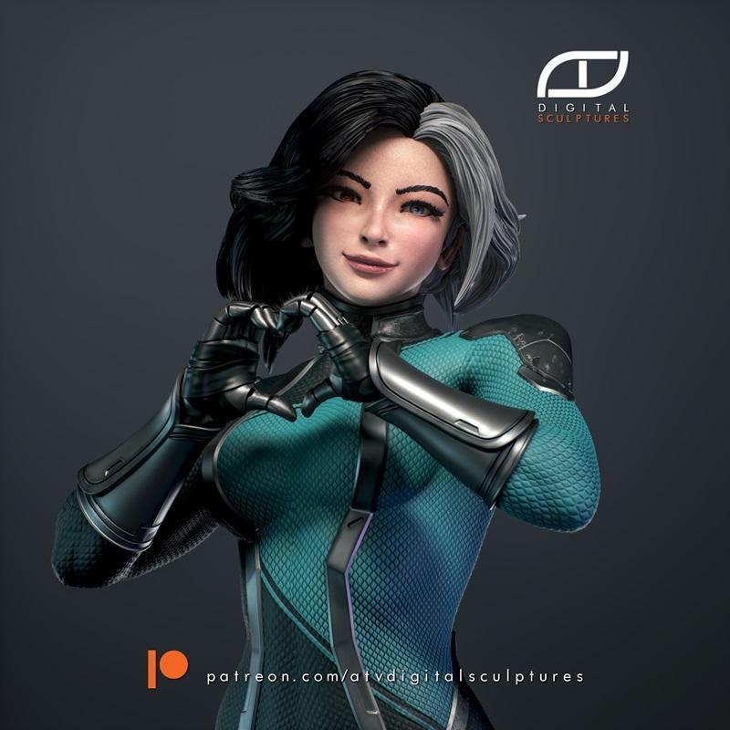 ATV数字雕塑·卢娜·雪 3D打印模型|ATV Digital Sculptures – Luna Snow – 3D Print Model STL