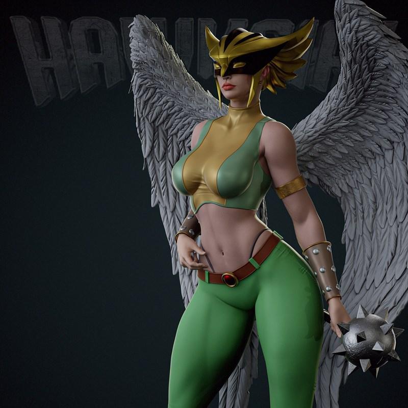 Shadaloo Studios - 鹰女 - 3D打印模型|Shadaloo Studios – Hawk Girl – 3D Print Model STL