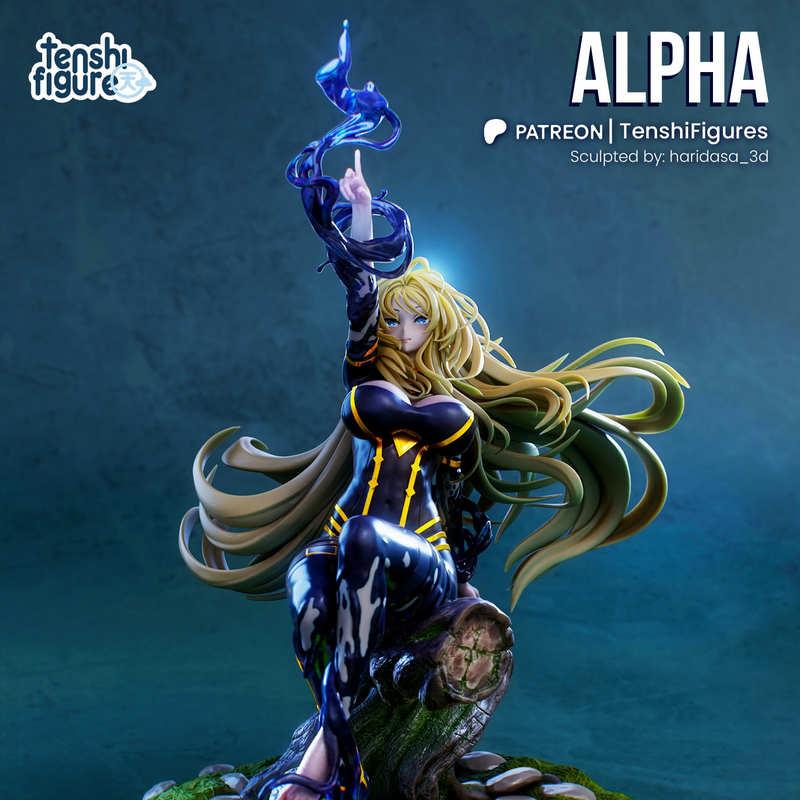 天使图腾——影之尊贵·阿尔法——3D打印模型|Tenshi Figures – The Eminence In Shadow – Alpha – 3D Print Model